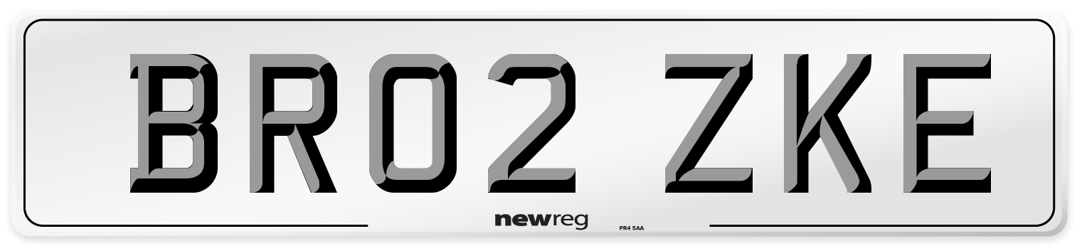 BR02 ZKE Number Plate from New Reg